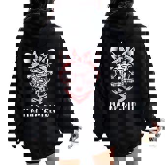 Pink Bandana Glasses Armadillo Mama Mother’S Day Mama-Dillo Women Oversized Hoodie Back Print | Mazezy