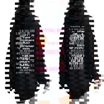 Pitbull Mom Pit Bull Terrier Owner Pibble Mama Mother's Day Women Oversized Hoodie Back Print | Mazezy