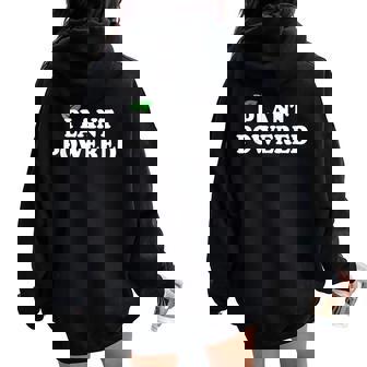 Plant Powered プラントパワー ヴィーガニズム ヴィーガン ベジタリアン レディース オーバーサイズ パーカー バックプリント - Kawaiitshirt