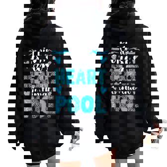 In That Pool Swim Gigi Of A Swimmer Gigi Swimming Gigi Women Oversized Hoodie Back Print - Thegiftio UK