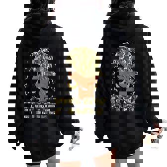 Pray On It Pray Over It Black Woman Afro Christian Sayings Women Oversized Hoodie Back Print - Thegiftio UK