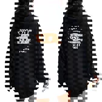Pregnancy Mom Mother See You In June Women Oversized Hoodie Back Print - Thegiftio UK