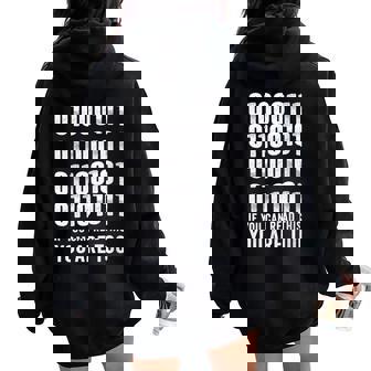 Programador Informático De Código Binario De Informática Cuello Women Oversized Hoodie Back Print - Regaloses