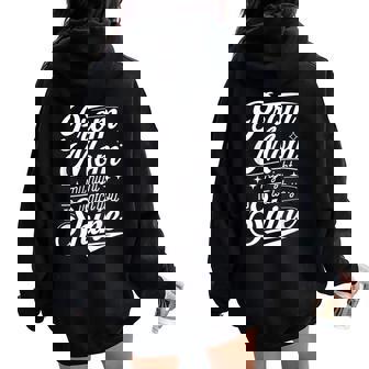 Prom Night Mom Prom Queen Mom Prom Preparation Mom Duties Women Oversized Hoodie Back Print - Thegiftio
