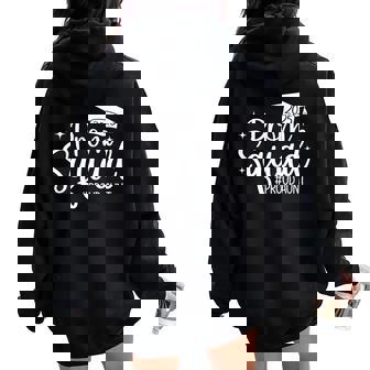 Prom Squad 2025 Proud Aunt Graduate Prom Class Of 2025 Women Oversized Hoodie Back Print - Thegiftio
