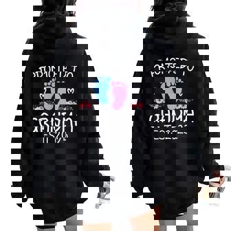 Promoted To Grandma 2025Oon To Be Grandma 母の日 2025 レディース オーバーサイズ パーカー バックプリント - Kawaiitshirt