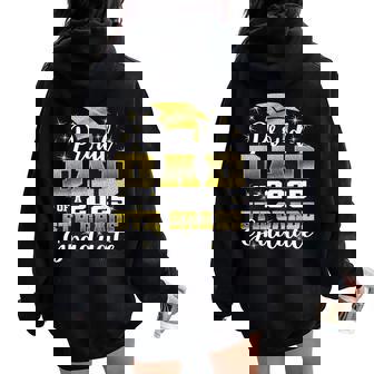 Proud Dad Of 5Th Grade Graduate 2025 Elementary Graduation Women Oversized Hoodie Back Print - Thegiftio