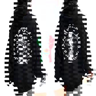 Proud Daughter Of Immigrants Mexico Flag Mexicans Women Women Oversized Hoodie Back Print - Thegiftio UK