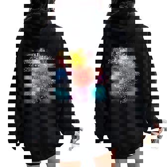 Pyrotechnics パイロマニック花火 パイロ爆発ロケット レディース オーバーサイズ パーカー バックプリント - Kawaiitshirt