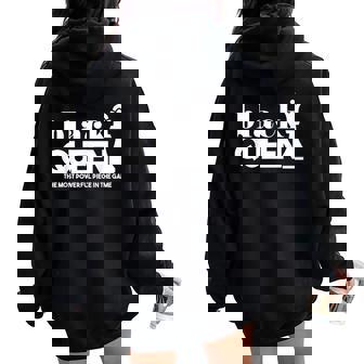 Queen La Pièce La Plus Puissante Du Jeu Afro-Américain Sweat à capuche oversize pour femme avec imprimé dans le dos - Cadeauxyz