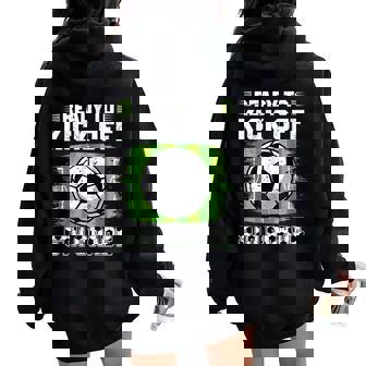 Ready To Kick Off 5Th Grade Soccer First Day Of School Boys Women Oversized Hoodie Back Print - Thegiftio