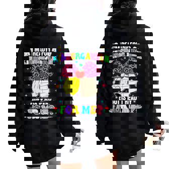 Im Ready For Kindergarten Back To School Coquette Bow Girls Women Oversized Hoodie Back Print | Mazezy