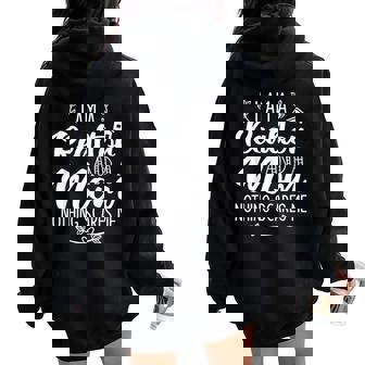 I Am A Realtor And A Mom Nothing Scares Me Realtor & Mom Women Oversized Hoodie Back Print - Thegiftio UK