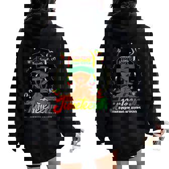 Remembering My Ancestors Junenth Black Month For Women Women Oversized Hoodie Back Print - Thegiftio
