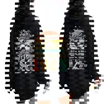 Retro 60 Years Old Vintage June 1965 60Th Birthday Women Women Oversized Hoodie Back Print - Thegiftio UK