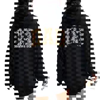 Retro Camo Duck Hunting Dad Old Camo Dad Father's Day Women Oversized Hoodie Back Print | Mazezy