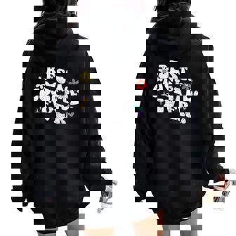 Retro Groovy Best Cosette Ever First Name Fête Des Mères Fille Sweat à capuche oversize pour femme avec imprimé dans le dos - Cadeauxyz