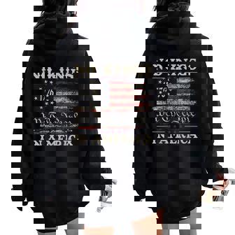 Retro June 14Th No Kings In America 1776 Usa Flag Women Women Oversized Hoodie Back Print | Mazezy