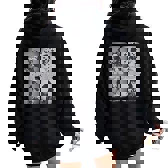 Retro Mom 90'Sibesintage Fête Des Mères Sweat à capuche oversize pour femme avec imprimé dans le dos - Cadeauxyz