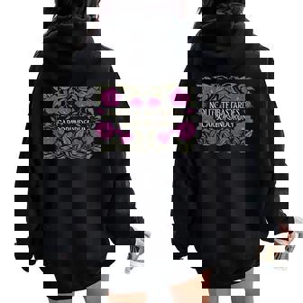 Retro Nolite Te Bastardes Carborundorum Flower Clothing Women Oversized Hoodie Back Print - Thegiftio