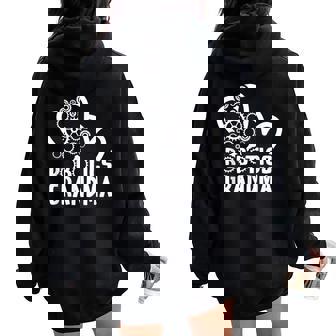 Robotics Grandma Of A Robotics Engineer Grandmother Heart Women Oversized Hoodie Back Print | Mazezy
