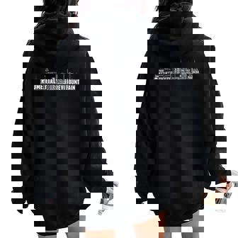 Roma Italia Nube De Palabras Arte Horizonte Paisaje Urbano Women Oversized Hoodie Back Print - Regaloses