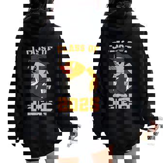 Rubber Duck Class Of 2025 Senior 2025 Graduation Year Senior Women Oversized Hoodie Back Print - Thegiftio