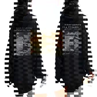 I Run Tight Shipwreck Homeschool Mama Cool Mom Women Oversized Hoodie Back Print | Mazezy