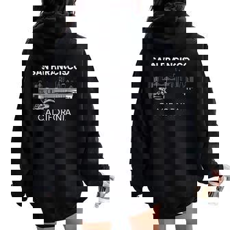San Francisco Californiaouvenir Hommes S Musique Californie Sweat à capuche oversize pour femme avec imprimé dans le dos - Cadeauxyz