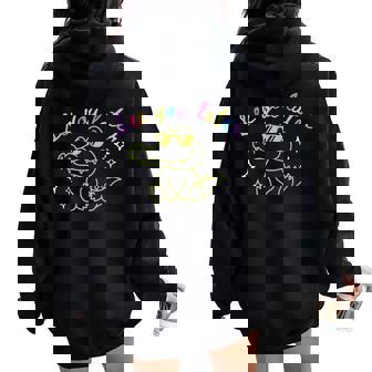 See You Later Teacher Summer Alligator Last Day Of School Women Oversized Hoodie Back Print | Mazezy
