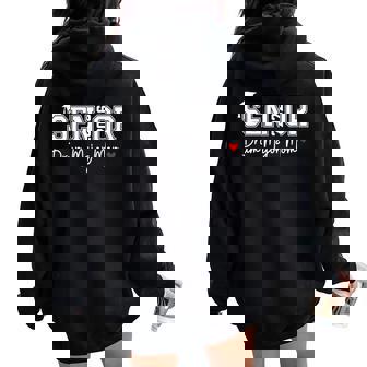 Senior 2026 Drum Major Mom 2026 Marching Band Graduation Women Oversized Hoodie Back Print - Thegiftio