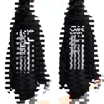 Senior Class Of 2026 Christian American Flag 2026 Graduation Women Oversized Hoodie Back Print - Thegiftio