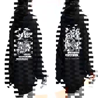 Senior Mom Class Of 2026 Senior Mama 2026 Graduation Leopard Women Oversized Hoodie Back Print - Thegiftio UK