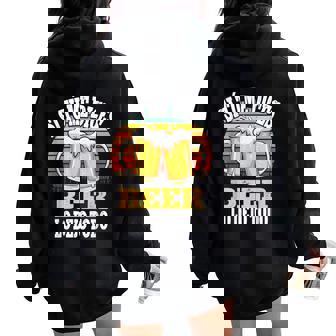 Si Tú Me Dices Beer Lo Dejo Todo Humour Amantes Cerveza Women Oversized Hoodie Back Print - Regaloses