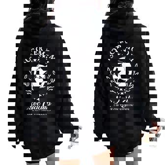 Sideline Social Club Soccer Mom Game Day Outfit For Mothers Women Oversized Hoodie Back Print | Mazezy