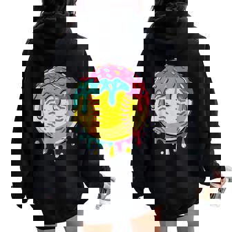 Softball N Girls Softball Stuff Softball Drip Girls Women Oversized Hoodie Back Print | Mazezy