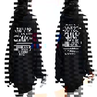 Soon To Be Mom 2025 妊娠中のお知らせ 2025 レディース オーバーサイズ パーカー バックプリント - Kawaiitshirt