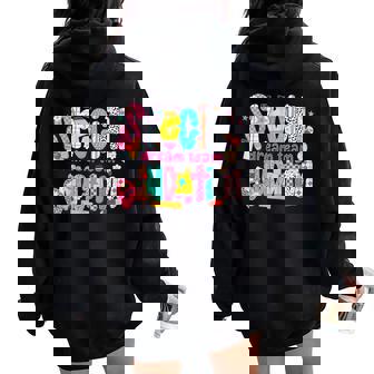 Special Education Dream Team Back To School Sped Teacher Women Oversized Hoodie Back Print - Thegiftio