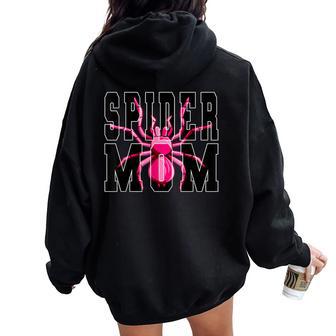 Spider Mom Spider Lover Mother's Day Women Oversized Hoodie Back Print - Thegiftio UK