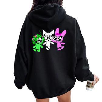 Sprunky Girls Vinera Wenda Pinki Winki Women Oversized Hoodie Back Print - Thegiftio UK