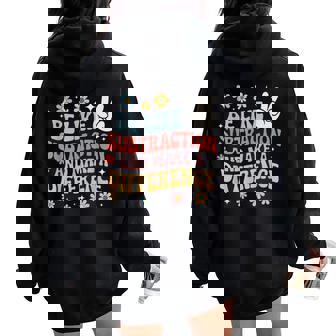 Be Like Subtraction And Make A Difference Math Teacher Women Oversized Hoodie Back Print | Mazezy
