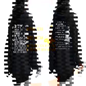 Sunflower Rat Terrier Mom Dog Mom Women Women Oversized Hoodie Back Print - Thegiftio