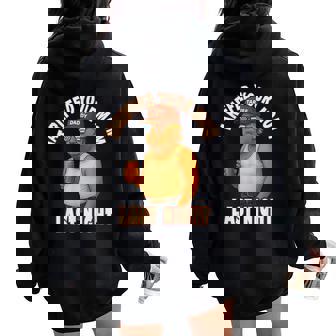 Tariffed Your Mom Tariff Daddy Trump Meme Women Oversized Hoodie Back Print | Mazezy