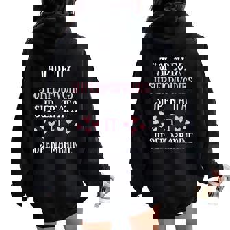 Tata Marraine Humour Idée Cadeau Drôle Sweat à capuche oversize pour femme avec imprimé dans le dos - Cadeauxyz