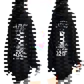 Te M'en Fous Jeuis La Mariée Enterrement De Jeune Fille Sweat à capuche oversize pour femme avec imprimé dans le dos - Cadeauxyz