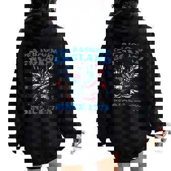Tea Bagging England Since 1773 4Th Of July Women Women Oversized Hoodie Back Print | Mazezy