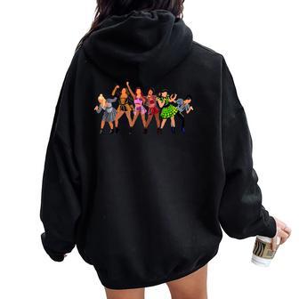 Teatro Musicalix Queens Musicales Teatro Women Oversized Hoodie Back Print - Regaloses