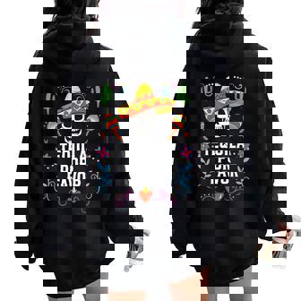 Tequila Por Favor アルコール テキーラ酒飲み メキシコ レディース オーバーサイズ パーカー バックプリント - Kawaiitshirt