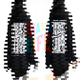 That Is Life Retro Groovyintage レディース オーバーサイズ パーカー バックプリント - Kawaiitshirt