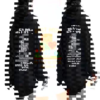 That's My Mother Pixel Mom Mother's Day Women Oversized Hoodie Back Print | Mazezy